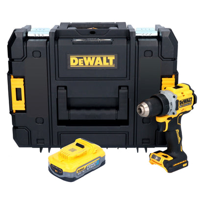 Perceuse-visseuse sans fil DeWalt DCD 800 NT 18 V 90 Nm sans balais + 1x batterie 5,0 Ah + TSTAK - sans chargeur