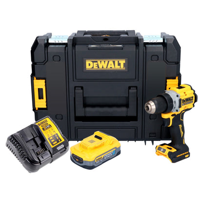 DeWalt DCD 800 H1T Akku Bohrschrauber 18 V 90 Nm Brushless + 1x Akku 5,0 Ah + Ladegerät + TSTAK