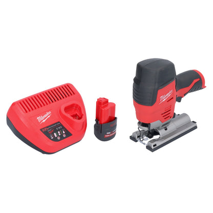 Milwaukee M12 JS-251 Akku Stichsäge 12 V + 1x Akku 2,5 Ah + Ladegerät