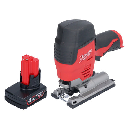 Milwaukee M12 JS-401 Akku Stichsäge 12 V + 1x Akku 4,0 Ah - ohne Ladegerät