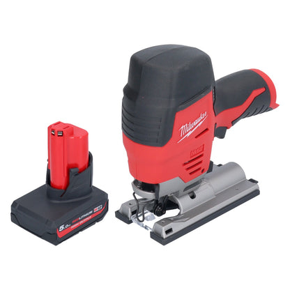 Scie sauteuse à batterie Milwaukee M12 JS-501 12 V + 1x batterie 5,0 Ah - sans chargeur