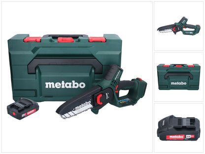 Scie à bois à batterie Metabo MS 18 LTX 15 18 V 15 cm 5 m/s + 1x batterie 2,0 Ah + métaBOX - sans chargeur