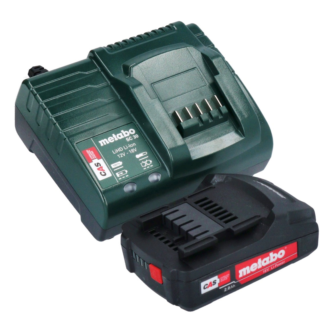 Scie à bois à batterie Metabo MS 18 LTX 15 18 V 15 cm 5 m/s + 1x batterie 2,0 Ah + chargeur + métaBOX