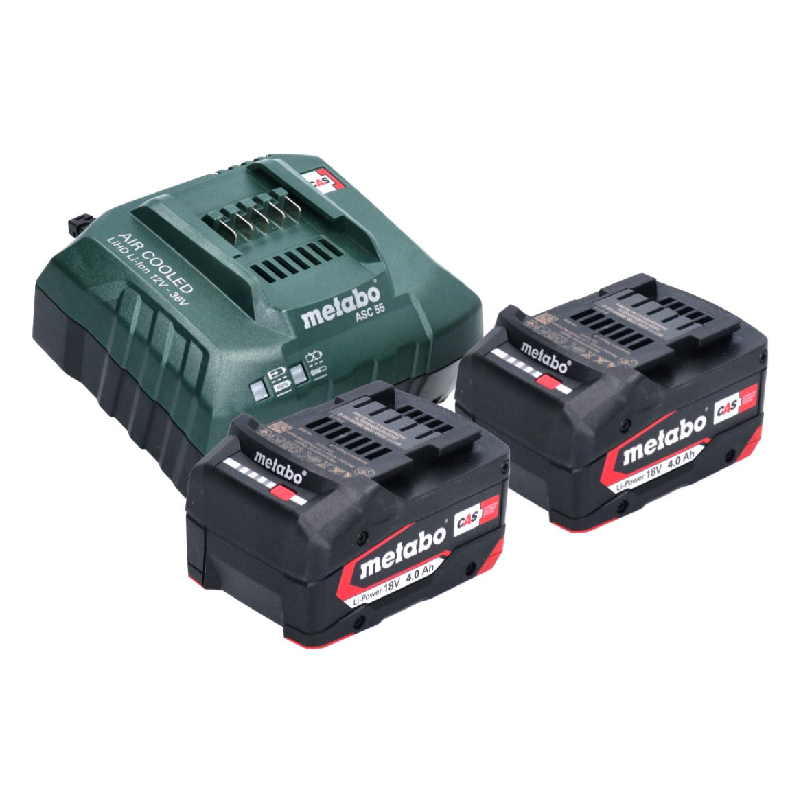 Scie à bois à batterie Metabo MS 18 LTX 15 18 V 15 cm 5 m/s + 2x batterie 4,0 Ah + chargeur + métaBOX