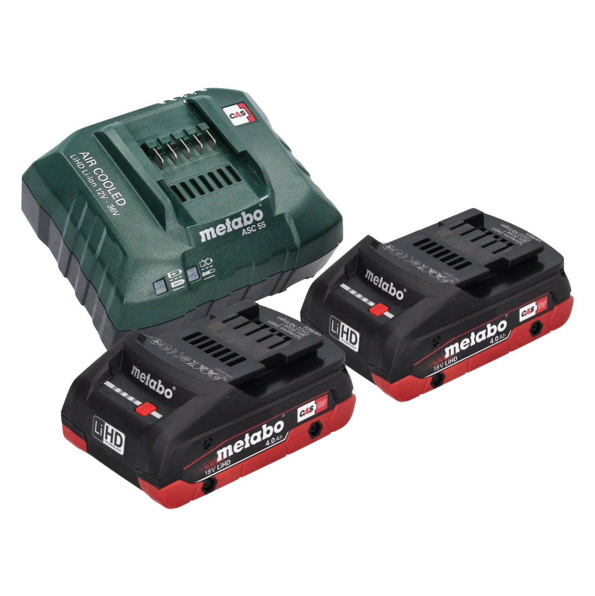 Scie à bois à batterie Metabo MS 18 LTX 15 18 V 15 cm 5 m/s + 2x batterie 4,0 Ah + chargeur + métaBOX