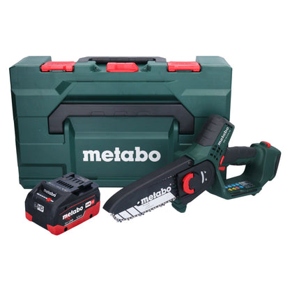Metabo MS 18 LTX 15 Akku Gehölzsäge 18 V 15 cm 5 m/s + 1x Akku 5,5 Ah + metaBOX - ohne Ladegerät
