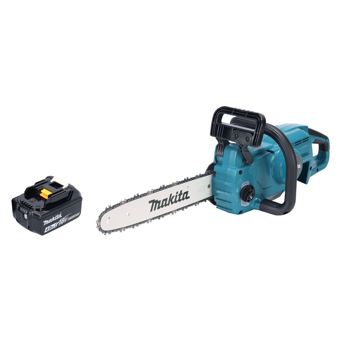 Tronçonneuse à batterie Makita DUC 357 MX2 18 V 35 cm 7,7 m/s sans balais + 1x batterie 4,0 Ah - sans chargeur