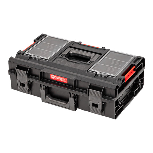 Qbrick System ONE 200 2.0 Profi Werkzeugkoffer modularer Organizer 585 x 385 x 190 mm 15,4 l stapelbar IP66