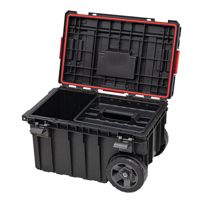 Qbrick System ONE Chariot Vario empilable 605 x 405 x 345 mm 44 l IP66 avec roulettes sur axe métal