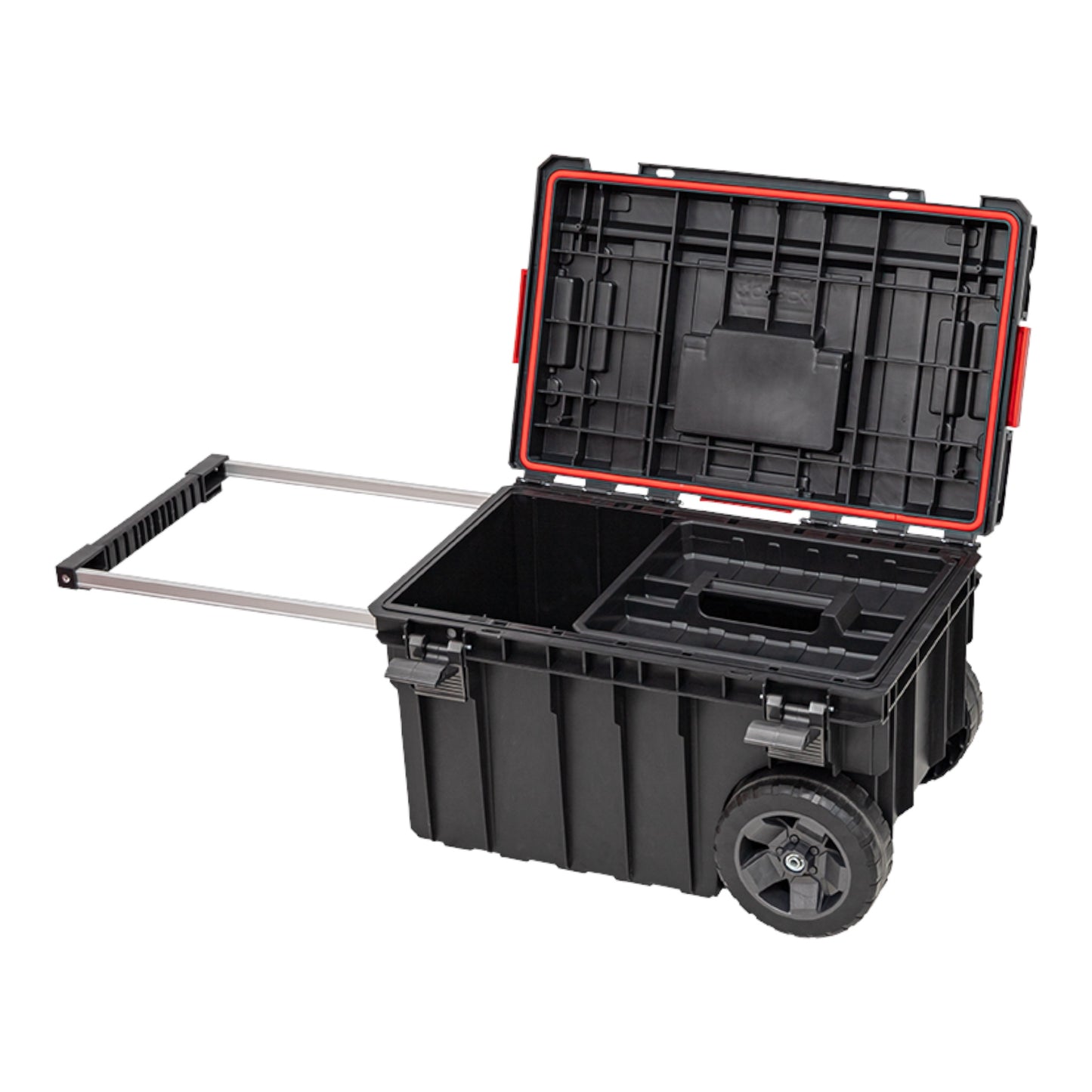 Qbrick System ONE Chariot Vario empilable 605 x 405 x 345 mm 44 l IP66 avec roulettes sur axe métal