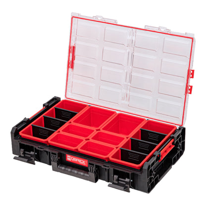 Qbrick System ONE Organizer XL 2.0 stapelbar 582 x 387 x 131 mm 13,5 l IP66 mit 6 Inlays und 6 Trennwände