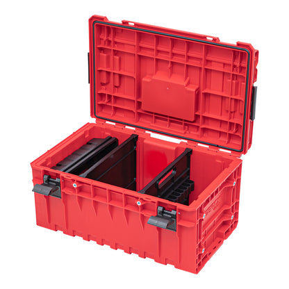 Qbrick System ONE 350 2.0 Vario RED ULTRA HD Custom Werkzeugkoffer modularer Organizer 585 x 385 x 320 mm 38 l stapelbar IP66