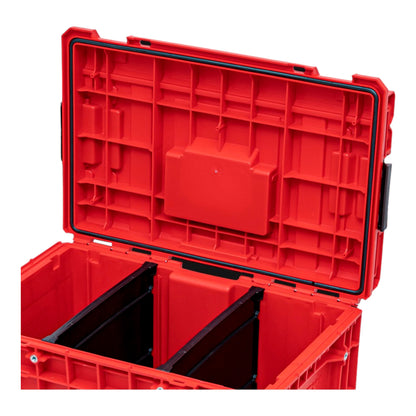 Qbrick System ONE 450 2.0 Vario RED ULTRA HD Custom Werkzeugkoffer modularer Organizer 585 x 385 x 420 mm 52 l stapelbar IP66