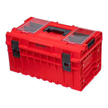 Qbrick System ONE 350 2.0 Profi RED ULTRA HD Custom Werkzeugkoffer modularer Organizer 585 x 385 x 320 mm 38 l stapelbar IP66