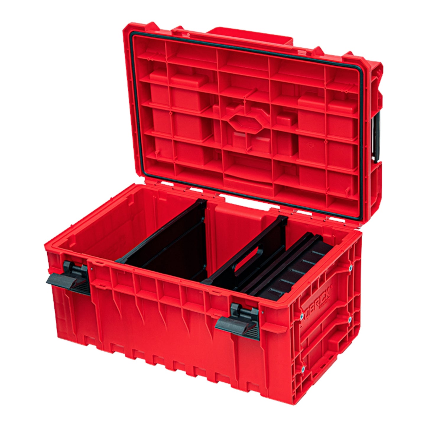 Qbrick System ONE 350 2.0 Profi RED ULTRA HD Custom Werkzeugkoffer modularer Organizer 585 x 385 x 320 mm 38 l stapelbar IP66