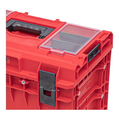 Qbrick System ONE 450 2.0 PROFI RED ULTRA HD Custom Werkzeugkoffer modularer Organizer 585 x 385 x 420 mm 52 l stapelbar IP66