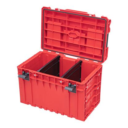 Qbrick System ONE 450 2.0 PROFI RED ULTRA HD Custom Werkzeugkoffer modularer Organizer 585 x 385 x 420 mm 52 l stapelbar IP66