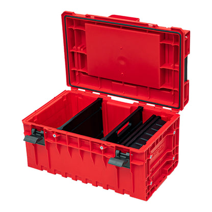 Qbrick System ONE 350 2.0 Expert RED ULTRA HD Custom Werkzeugkoffer modularer Organizer 585 x 385 x 320 mm 38 l stapelbar IP66