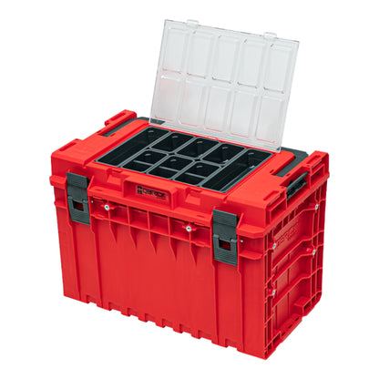 Qbrick System ONE 450 2.0 Expert RED ULTRA HD Custom Werkzeugkoffer modularer Organizer 585 x 385 x 420 mm 52 l stapelbar IP66