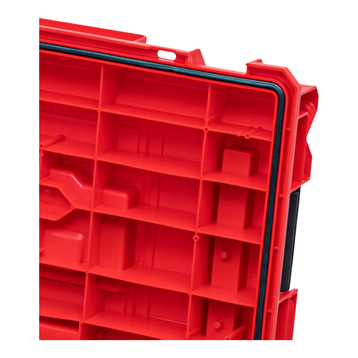 Qbrick System ONE 450 2.0 Technik RED ULTRA HD Custom Werkzeugkoffer modularer Organizer 585 x 385 x 420 mm 52 l stapelbar IP66