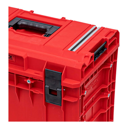 Qbrick System ONE 450 2.0 Technik RED ULTRA HD Custom Werkzeugkoffer modularer Organizer 585 x 385 x 420 mm 52 l stapelbar IP66