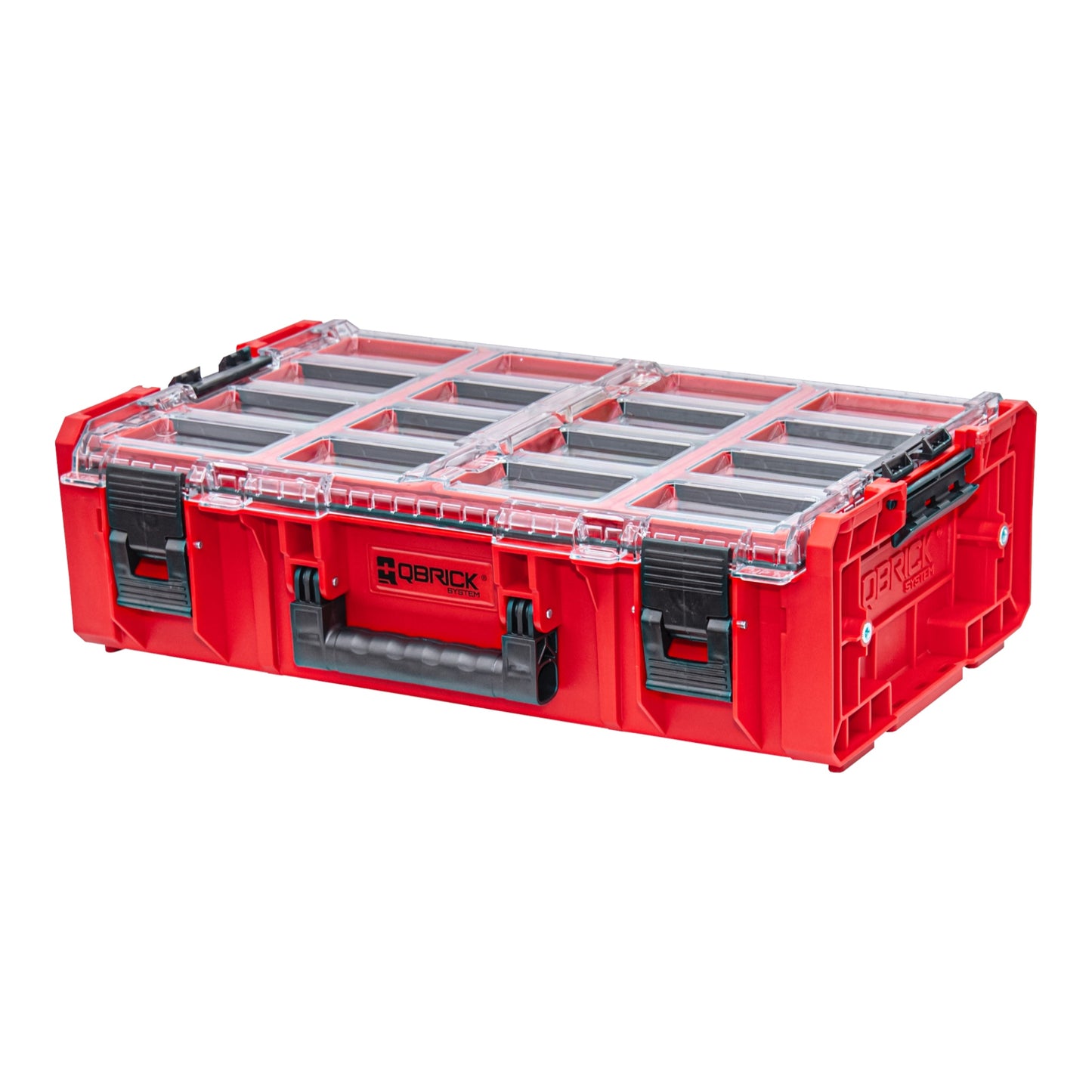 Qbrick System ONE Organizer 2XL 2.0 MFI RED ULTRA HD stapelbar 582 x 387 x 131 mm 13,5 l IP66 mit Schaumstoffeinlage