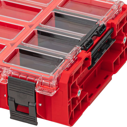 Qbrick System ONE Organizer XL 2.0 RED ULTRA HD Custom 582 x 387 x 131 mm 13,5 l IP66 mit 8 Inlays und 6 Trennwände