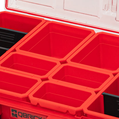 Qbrick System ONE Organizer XL 2.0 RED ULTRA HD Custom 582 x 387 x 131 mm 13,5 l IP66 avec 8 inserts et 6 séparateurs