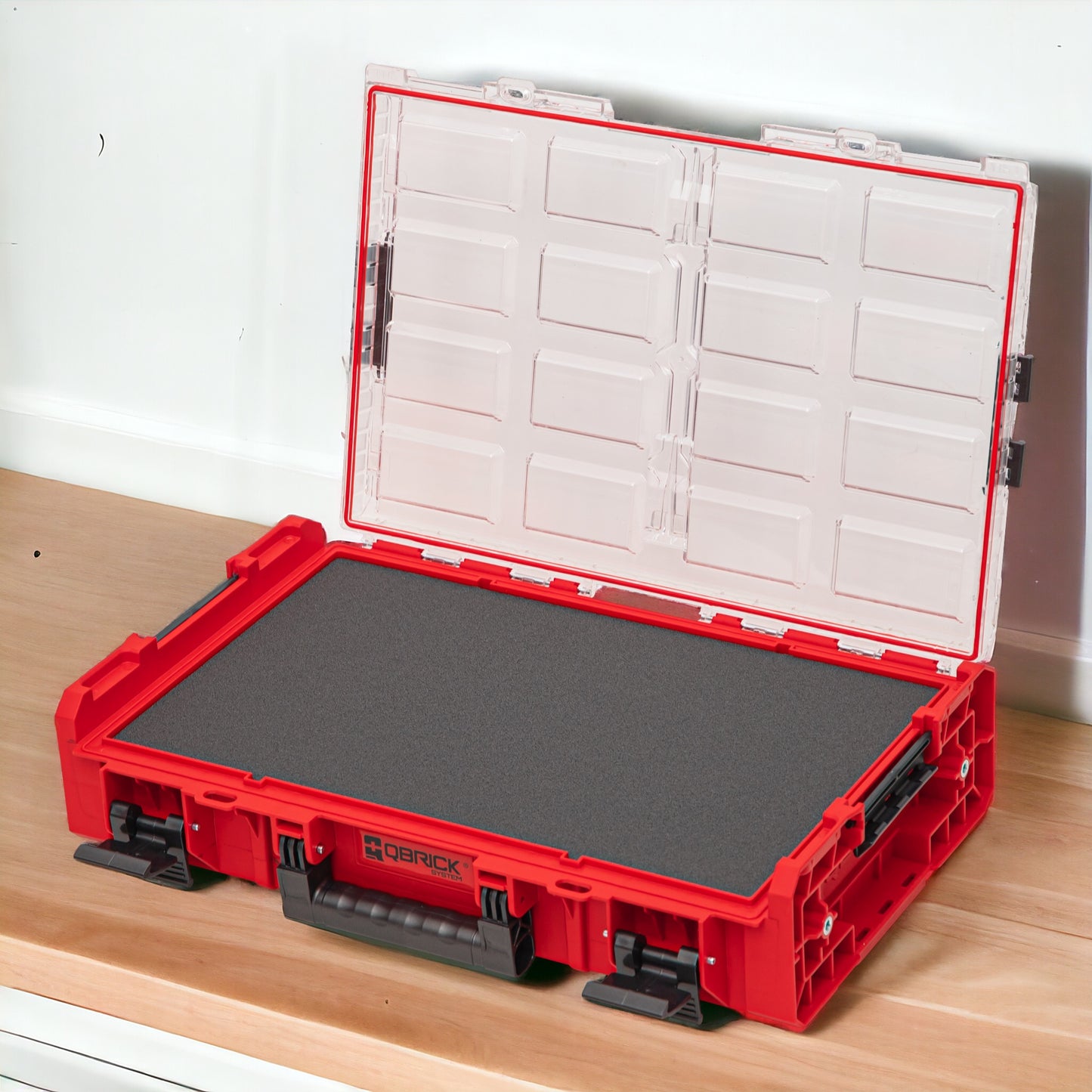 Qbrick System ONE Organizer XL 2.0 MFI RED Ultra HD Custom Organizer 582 x 387 x 131 mm 13,5 l stapelbar IP66