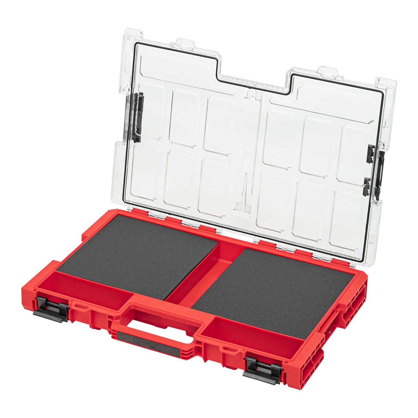 Qbrick System ONE Organizer L 2.0 MFI RED ULTRA HD empilable 531 x 379 x 77 mm 6 l IP66 avec insert en mousse