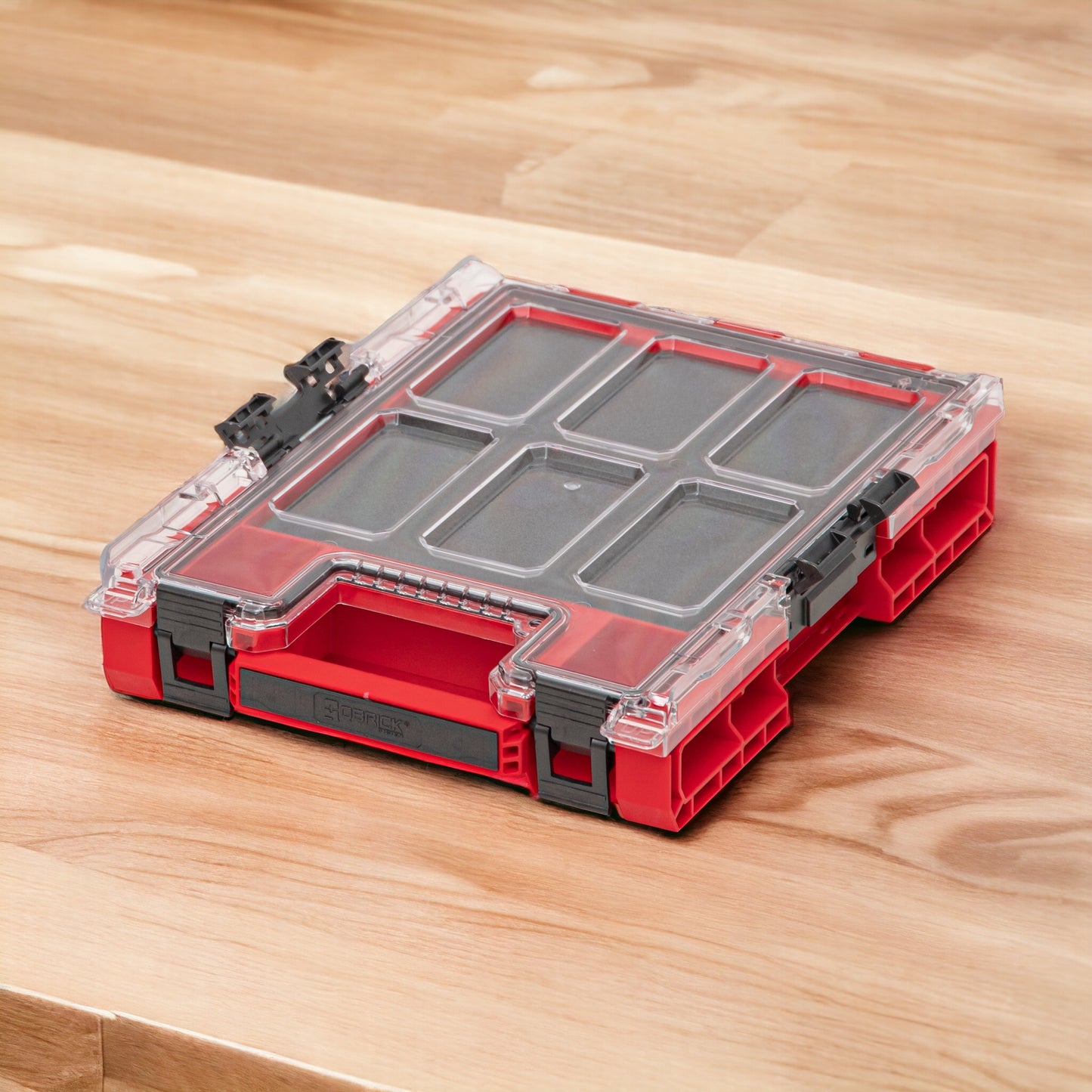 Qbrick System ONE Organizer M MFI RED ULTRA HD empilable 365 x 265 x 77 mm 2,5 l IP66 avec insert en mousse