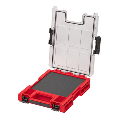 Qbrick System ONE Organizer M MFI RED ULTRA HD stapelbar 365 x 265 x 77 mm 2,5 l IP66 mit Schaumstoffeinlage