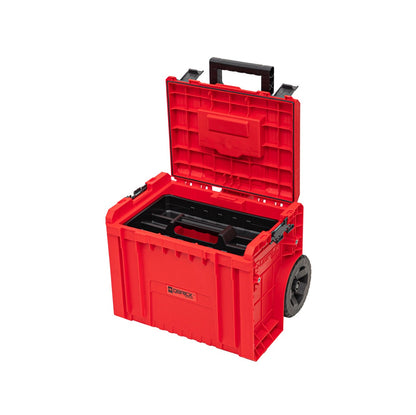 Qbrick System PRO Cart 2.0 RED ULTRA HD stapelbar 490 x 415 x 660 mm 42 l IP54 abnehmbarer Doppelteleskopgriff