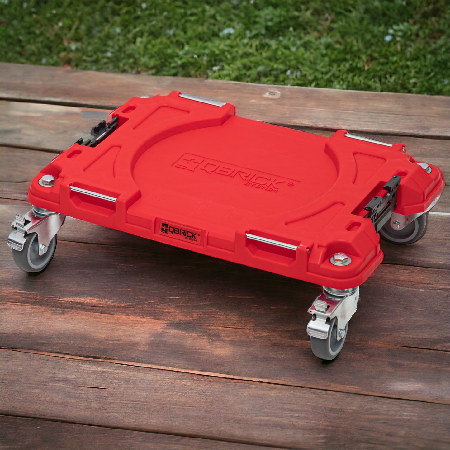 Plate-forme de transport Qbrick System PRO RED ULTRA HD, planche à roulettes 506 x 325 x 140 mm, capacité de charge de 100 kg