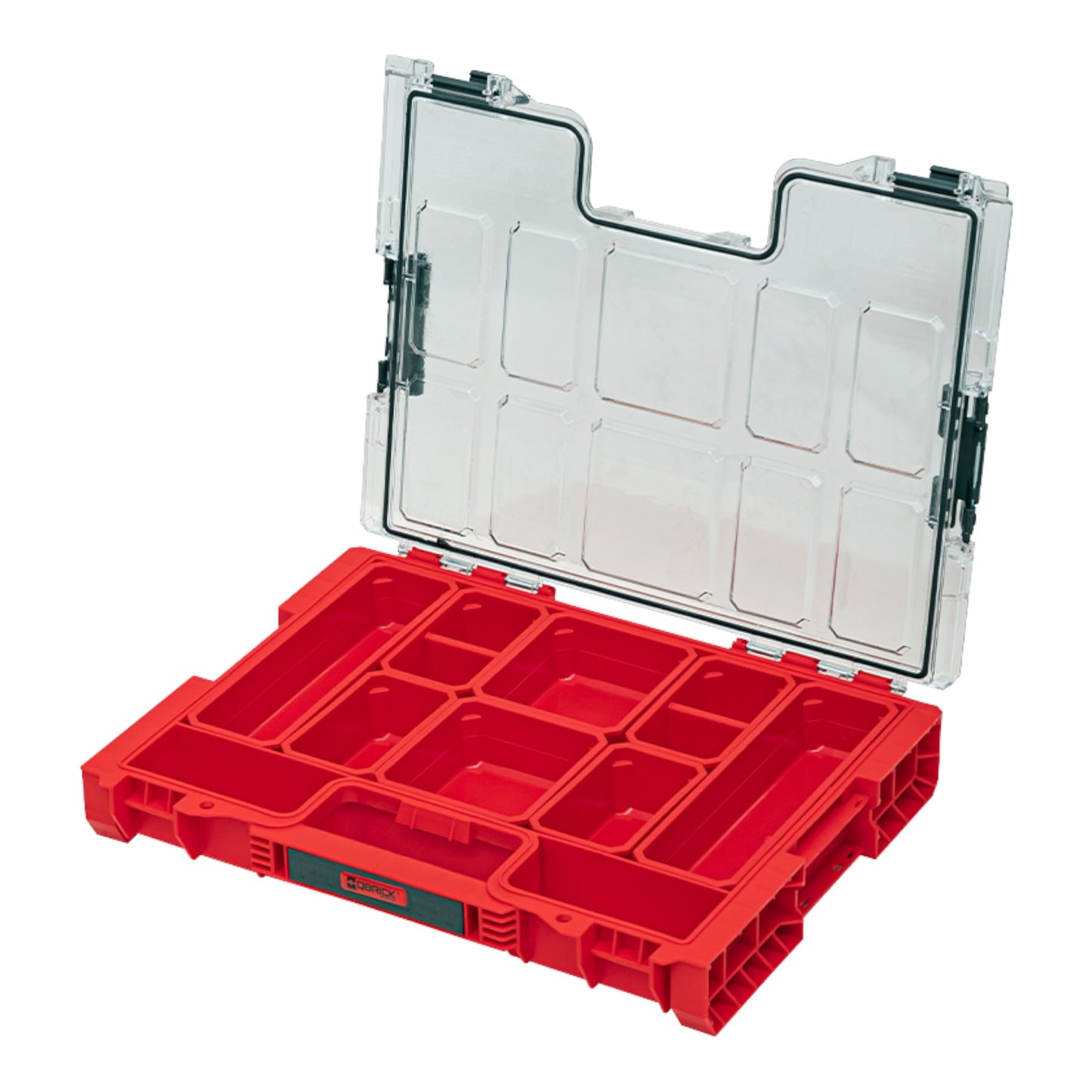 Qbrick System PRO Organizer 200 RED ULTRA HD empilable 452 x 296 x 79 mm 6 l IP54 avec 8 compartiments