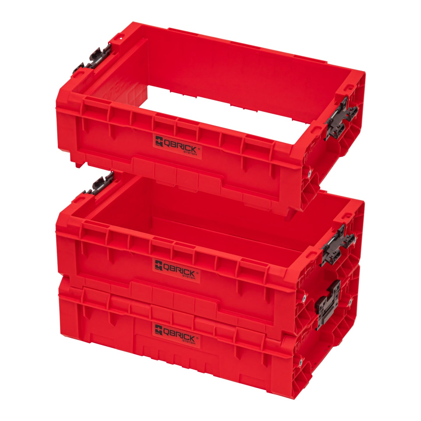 Qbrick System PRO Box Extender 2.0 RED ULTRA HD Custom Koffer Erweiterung 450 x 310 x 151 mm 9 l stapelbar