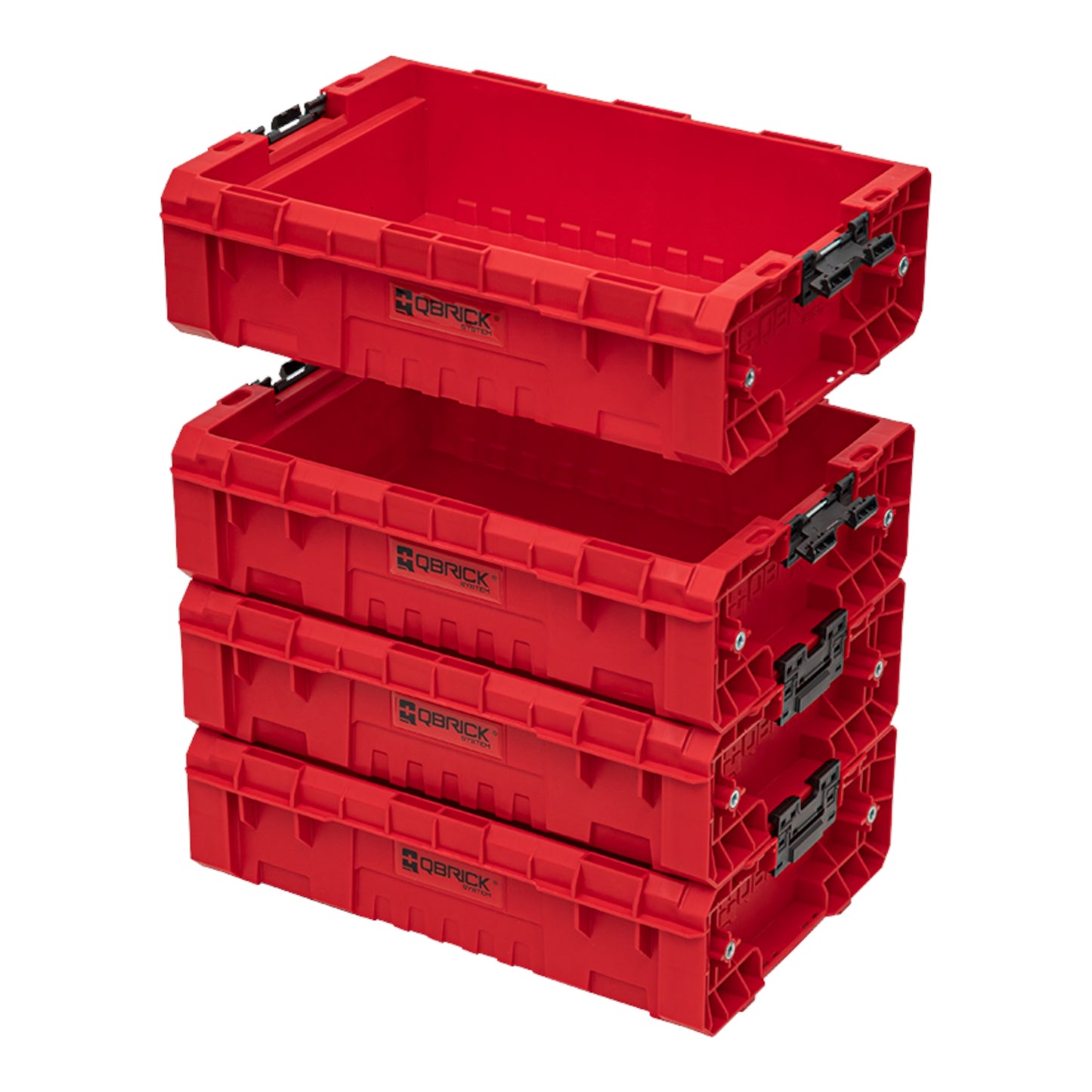 Qbrick System PRO Box 130 2.0 RED ULTRA HD Custom Stapelbehälter 450 x 310 x 151 mm 9 l stapelbar