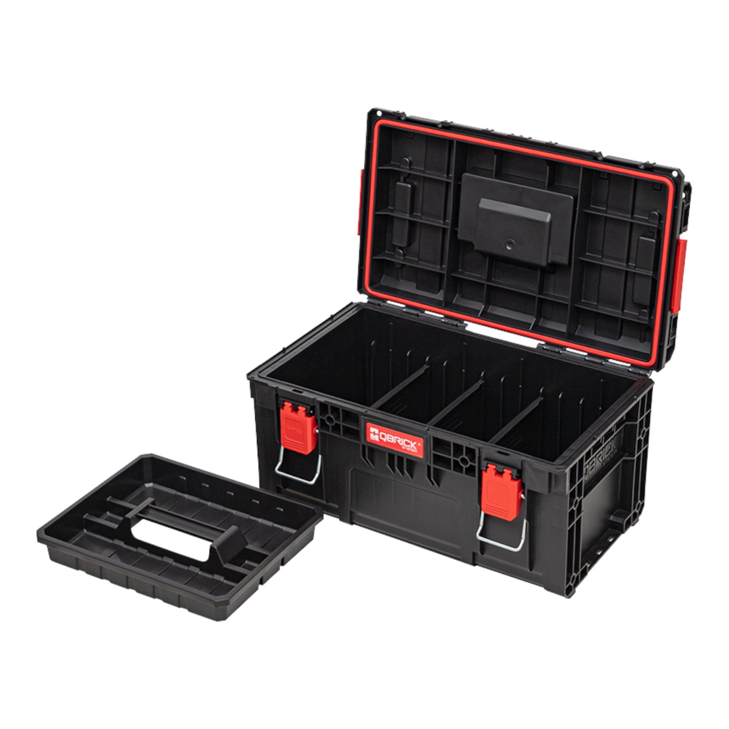 Qbrick System PRIME Toolbox 250 Vario empilable 535 x 327 x 271 mm 28l IP66 avec 3 cloisons