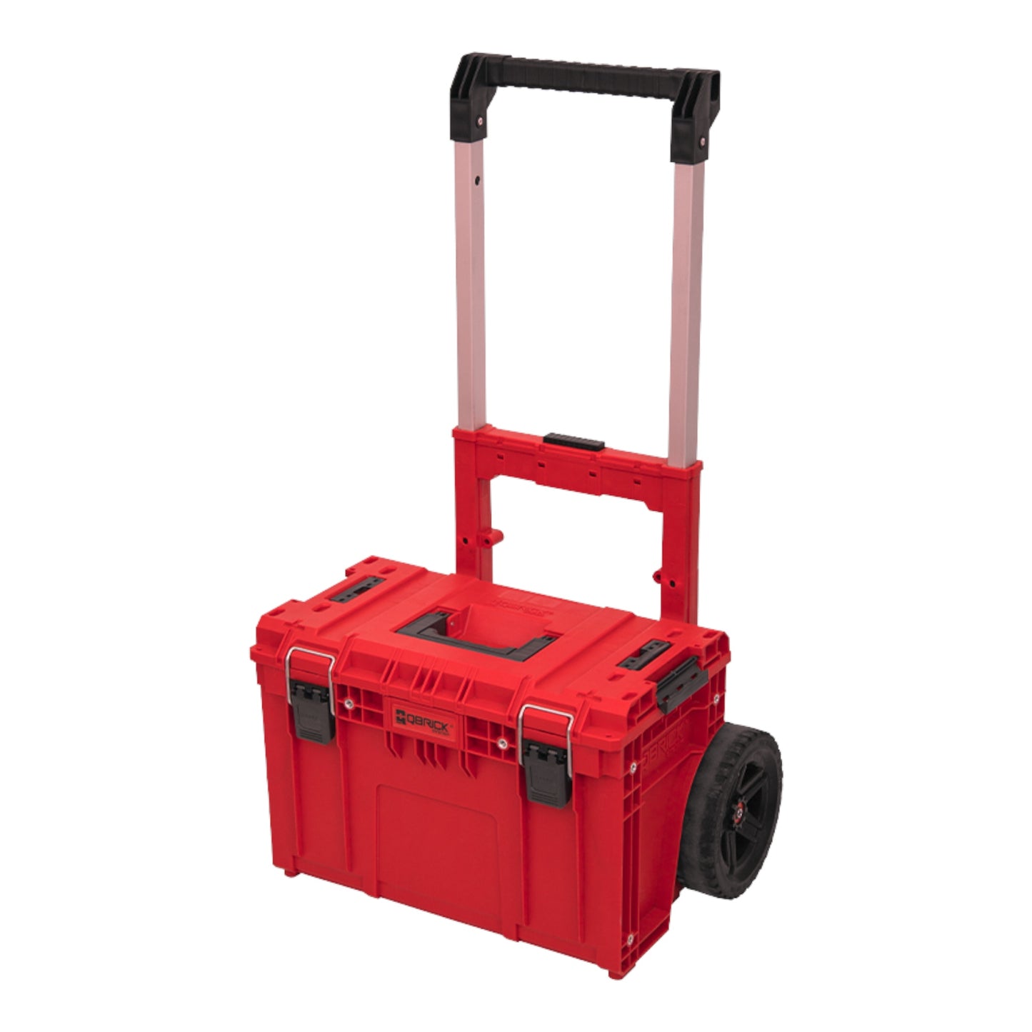 Qbrick System PRIME Cart RED ULTRA HD Empilable sur mesure 590 x 425 x 660 mm 37 l IP66 Capacité de charge de 100 kg avec double poignée télescopique en aluminium