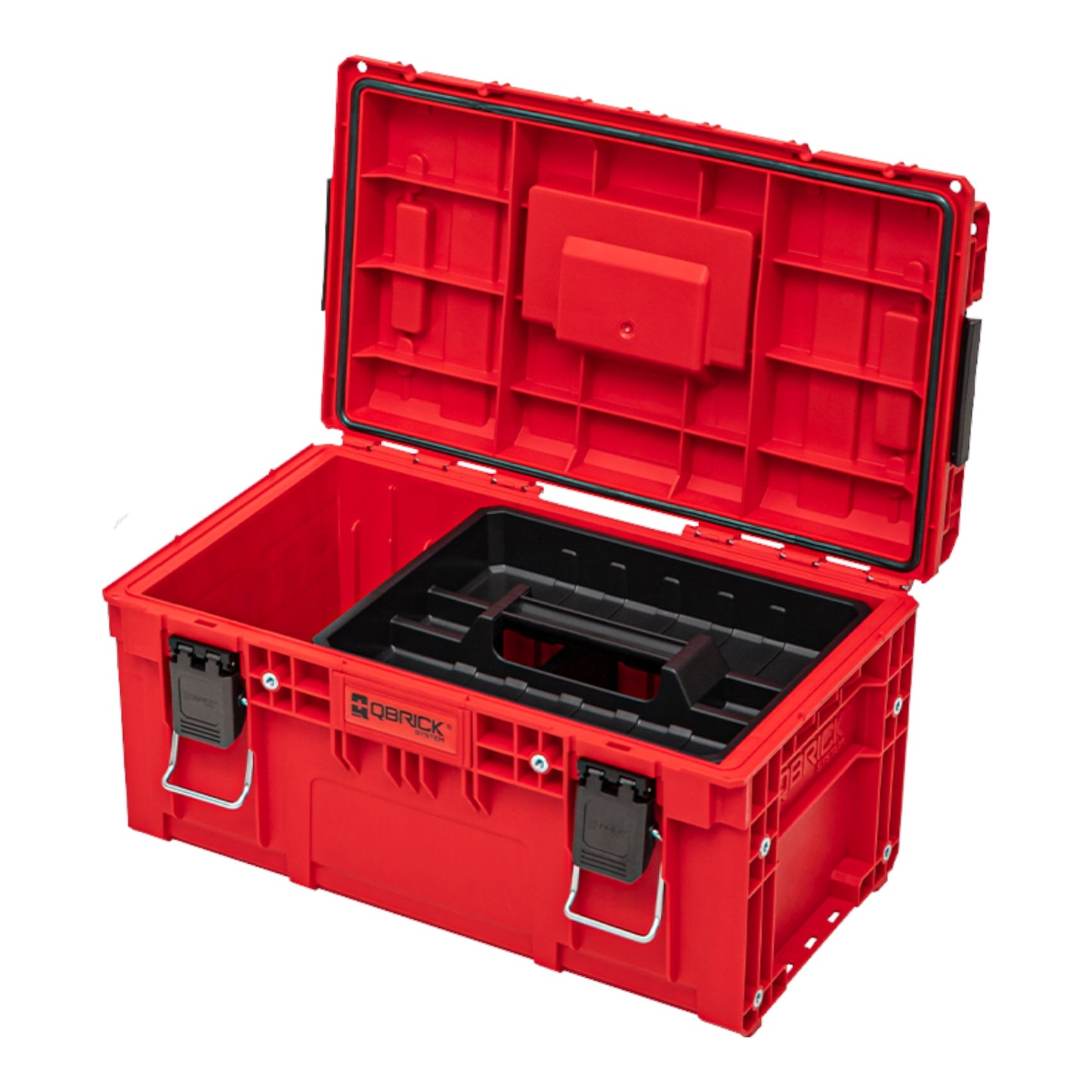 Qbrick System PRIME Toolbox 250 Vario RED ULTRA HD Custom stapelbar 535 x 327 x 271 mm 26l IP66 mit 3 Trennwänden