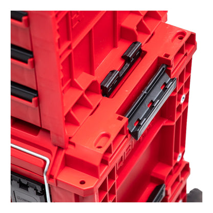 Qbrick System PRIME Toolbox 250 Vario RED ULTRA HD Custom stapelbar 535 x 327 x 271 mm 26l IP66 mit 3 Trennwänden