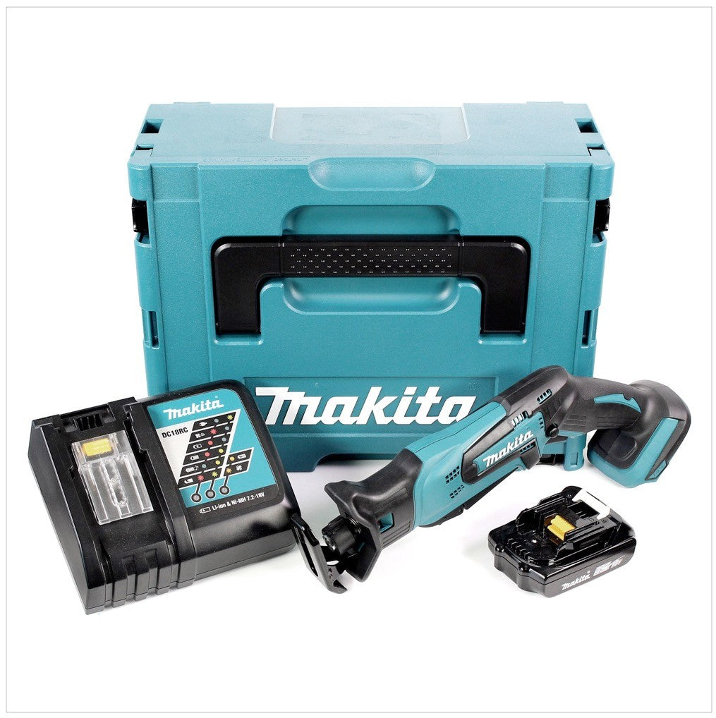 Makita DJR 183 RA1J Akku Reciprosäge Säbelsäge 18 V + 1x Akku 2,0 Ah + Ladegerät + Makpac - Toolbrothers