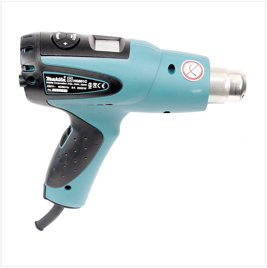 Makita HG 651 CK 2000 Watt Elektro Heißluftgebläse 80 °C / 650 °C - Toolbrothers