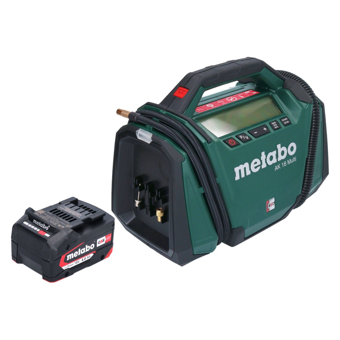 Metabo AK 18 Multi Akku Kompressor 18 V 11 bar + 1x Akku 4,0 Ah - ohne Ladegerät