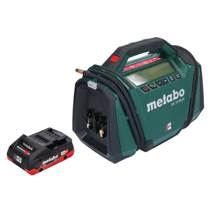 Compresseur Metabo AK 18 Multi batterie 18 V 11 bar + 1x batterie 4,0 Ah - sans chargeur