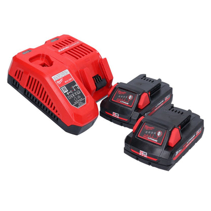 Riveteuse aveugle sur batterie Milwaukee M18 ONEFPRT-302X 18 V 20 kN sans balais + 2x batterie 3,0 Ah + chargeur + boîtier HD