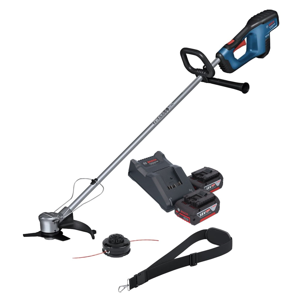 Bosch GFR 18V-23 Professional Akku Freischneider 18 V 230 mm Brushless + 2x Akku 4,0 Ah + Ladegerät