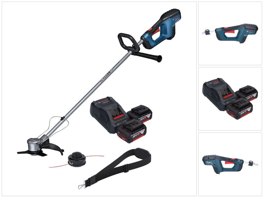 Bosch GFR 18V-23 Débroussailleuse professionnelle sur batterie 18 V 230 mm sans balais + 2x batteries 5,0 Ah + chargeur