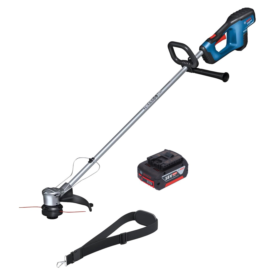 Bosch GRT 18V-33 Professional Akku Rasentrimmer 18 V 330 mm Brushless + 1x Akku 6,0 Ah - ohne Ladegerät