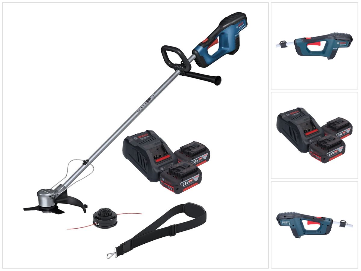 Bosch GFR 18V-23 Professional Akku Freischneider 18 V 230 mm Brushless + 2x Akku 6,0 Ah + Ladegerät